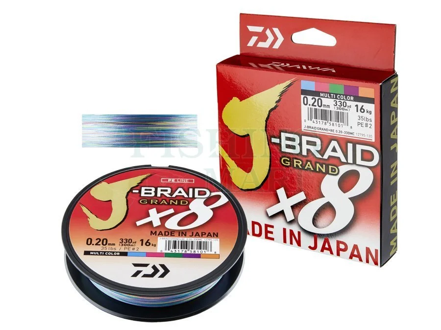 Daiwa Plecionki J-Braid Grand X8 - Multi-color 1 Daiwa Plecionki J-Braid Grand X8 - Multi-color