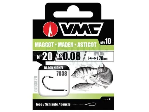 VMC Przypony Maggot 7038 Loop -Wędki spinningowe sklep przypony nylon maggot 7038 loop kv