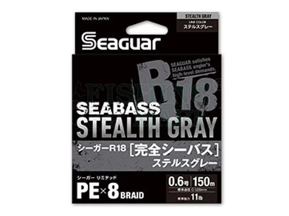 Seaguar Plecionki R18 Complete Seabass Stealth Gray 1 Seaguar Plecionki R18 Complete Seabass Stealth Gray